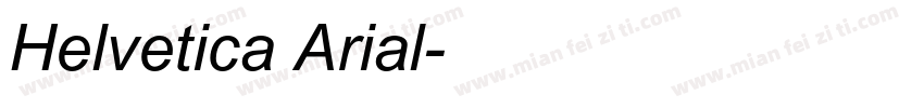 Helvetica Arial字体转换